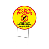 No Dog Pooping Circle