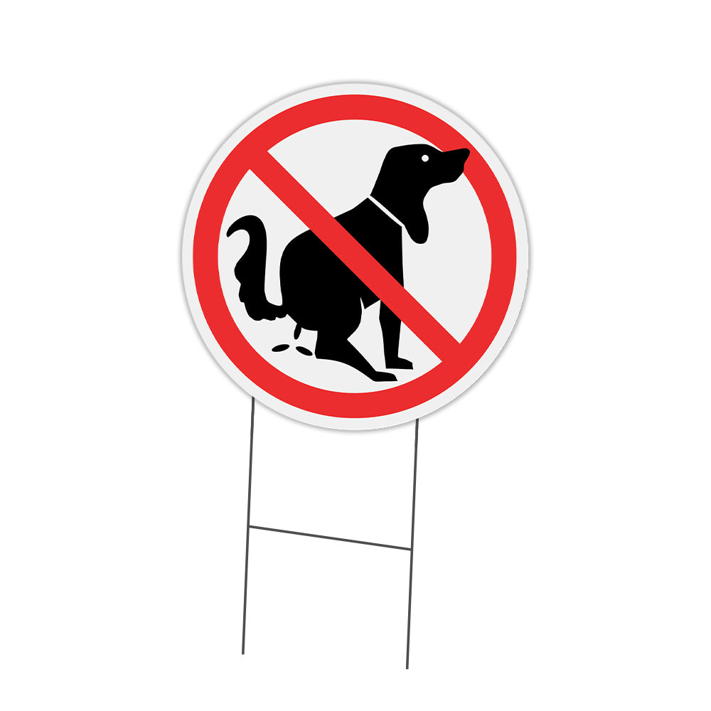 No Dog Poo Circle