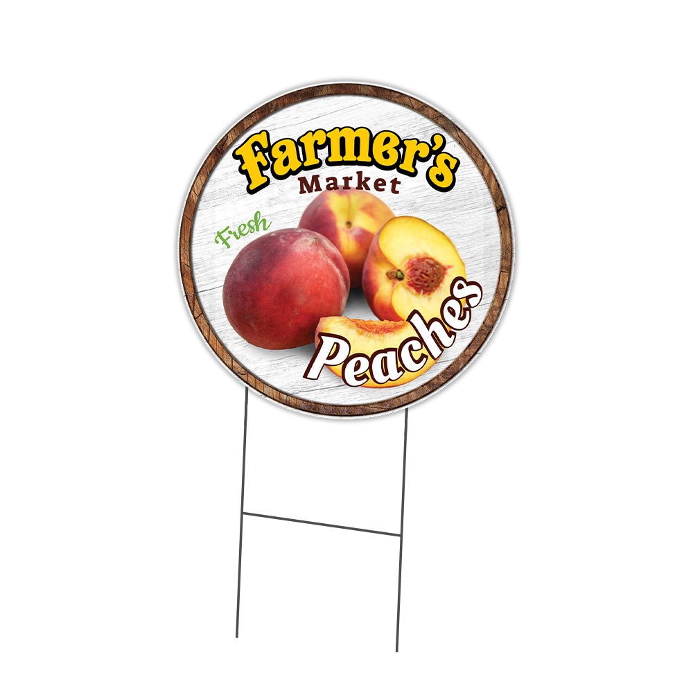 Farmer's Market Peaches Circle