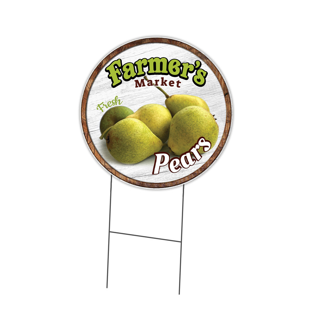 Farmer's Market Pears Circle