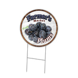 Farmer's Market Plums Circle