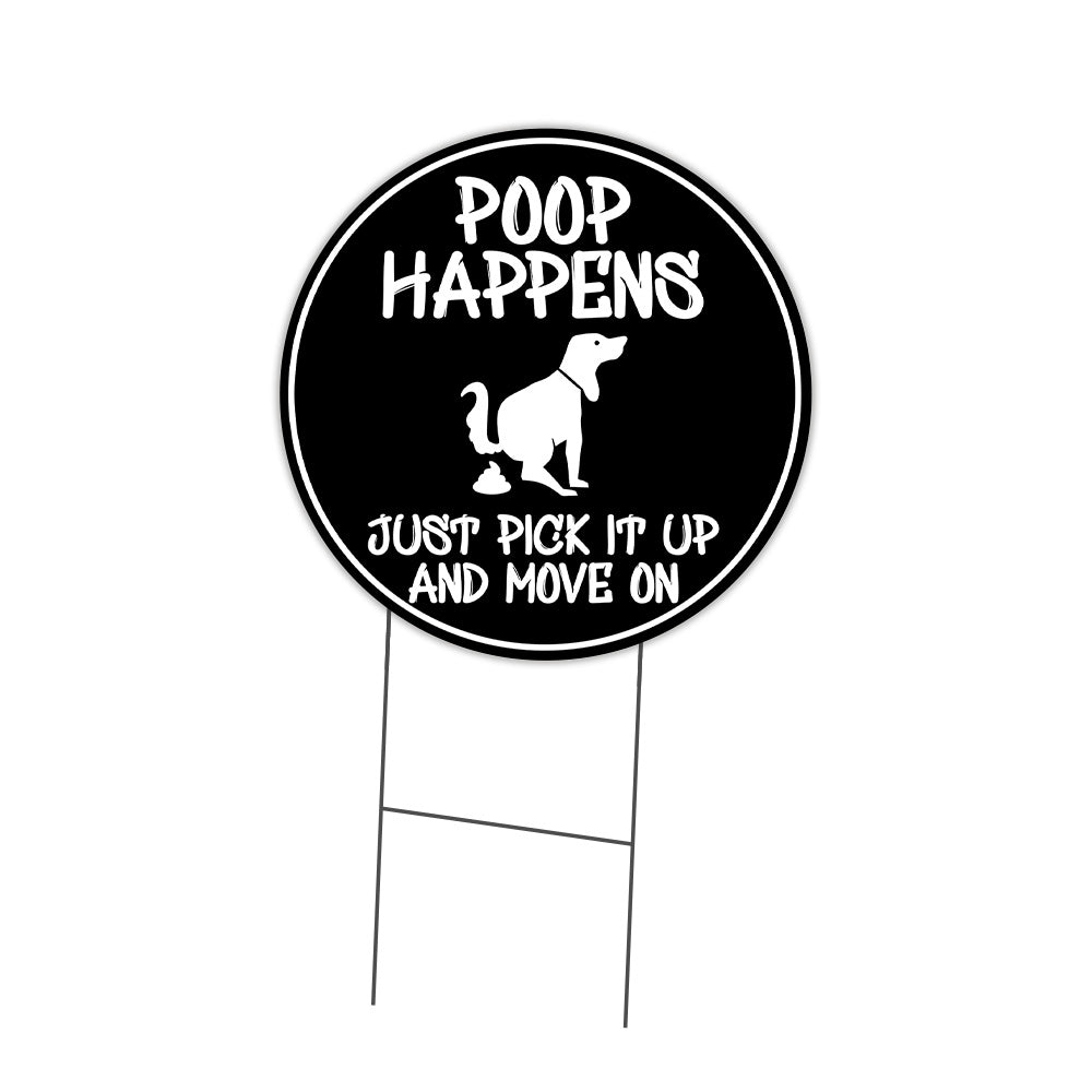 Poop Happens Just Not Circle