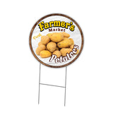 Farmer's Market Potatoes Circle