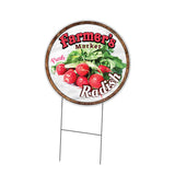 Farmer's Market Radish Circle