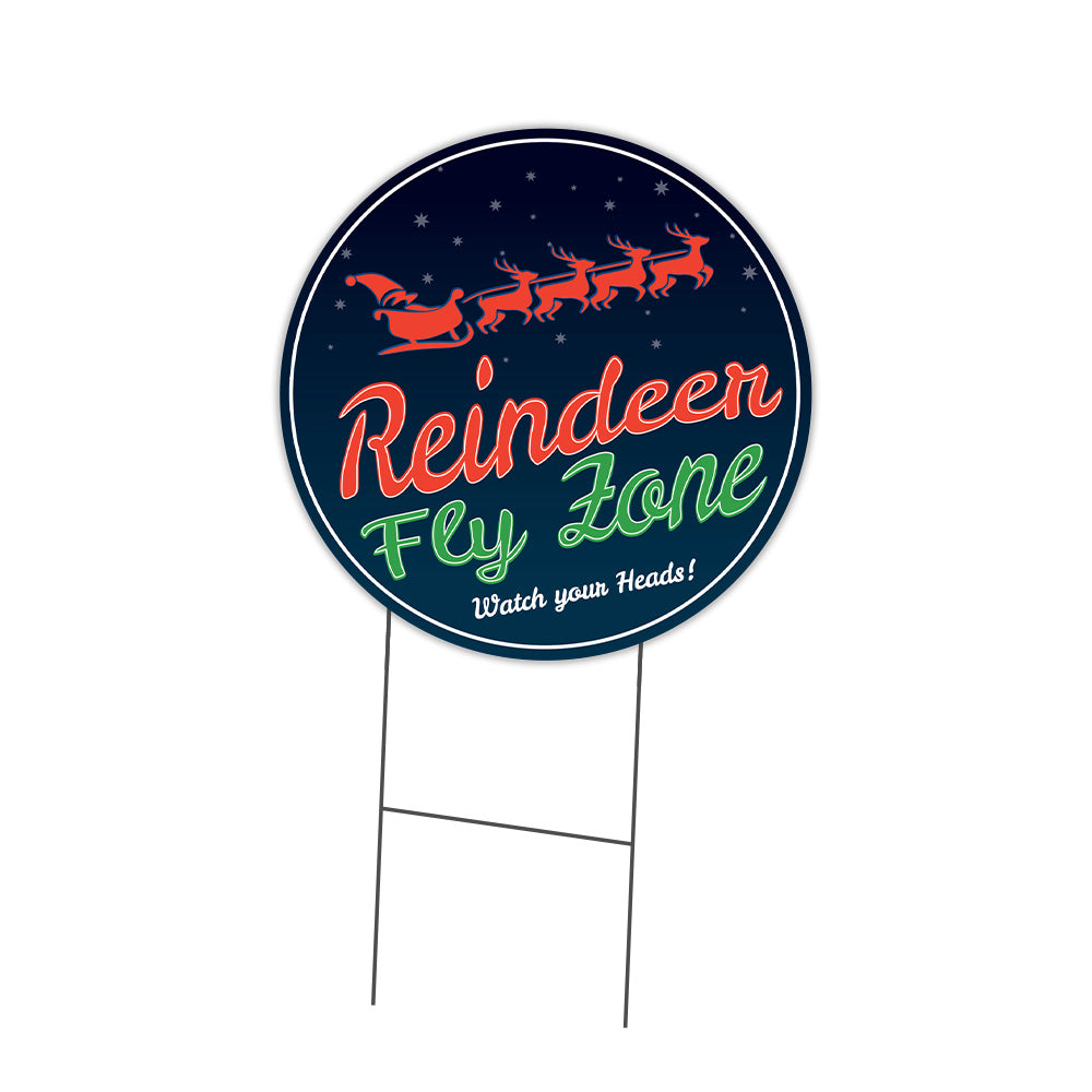 Reindeer Fly Zone Circle