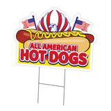All American Hot Dogs Die Cut