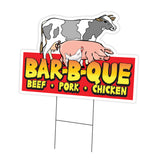 Bar-B-Que Beef Pork Chicken Die Cut