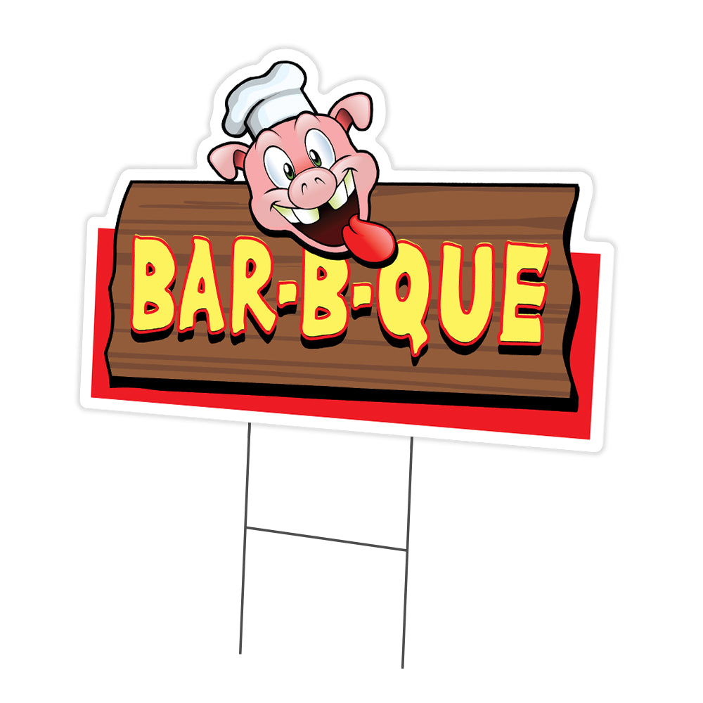 Bar-B-Que Pig Sign Die Cut
