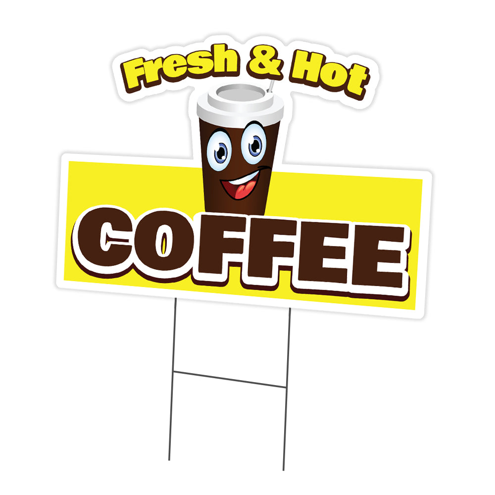 Fresh & Hot Coffee Die Cut