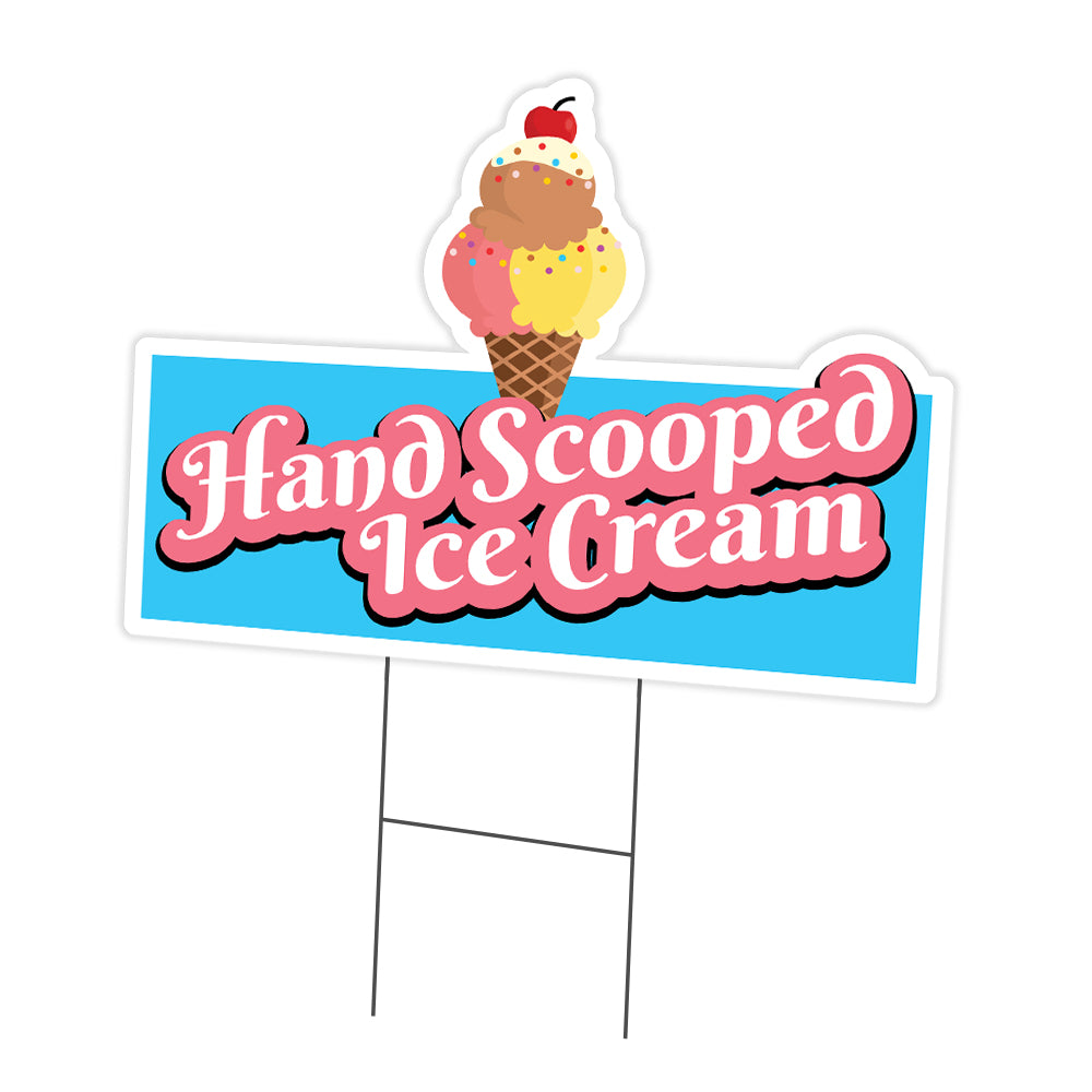 Hand Scooped Ice Cream Die Cut