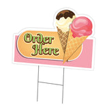 Ice Cream Order Here Die Cut