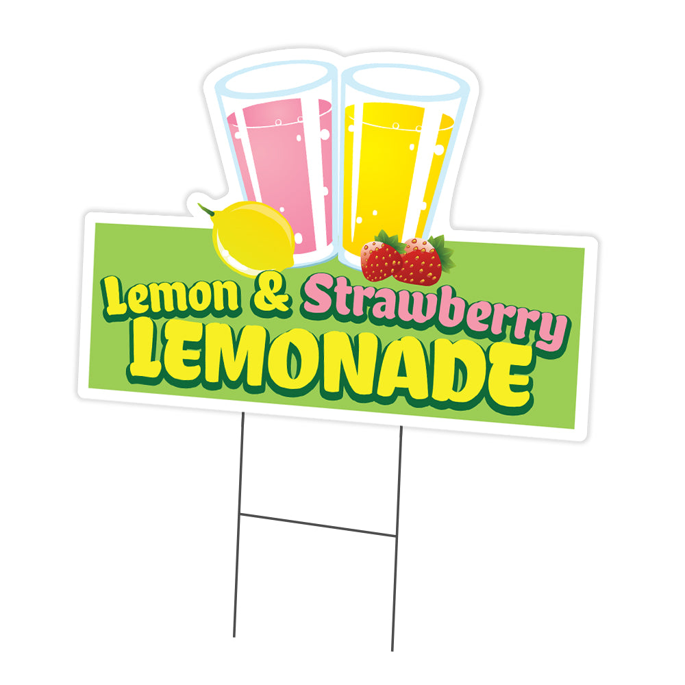 Lemon And Strawberry Lemonade Die Cut
