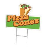 Pizza Cones Die Cut