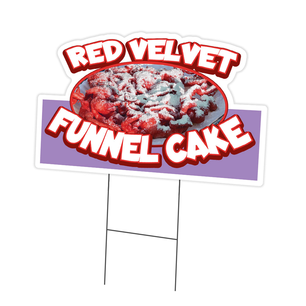 Red Velvet Funnel Cake Die Cut