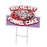 Red Velvet Funnel Cake Die Cut
