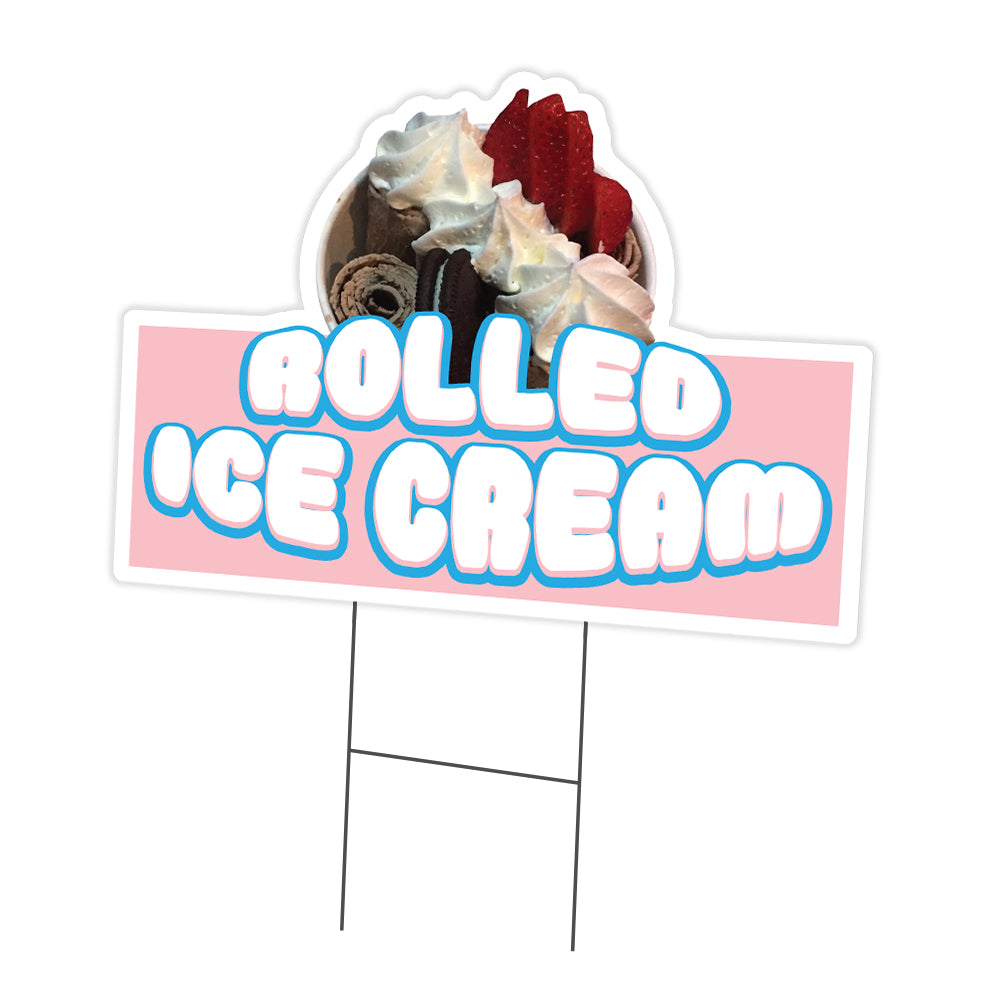 Rolled Ice Cream Die Cut