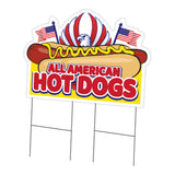 All American Hot Dogs Die Cut