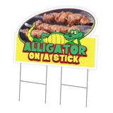 Alligator On A Stick Die Cut