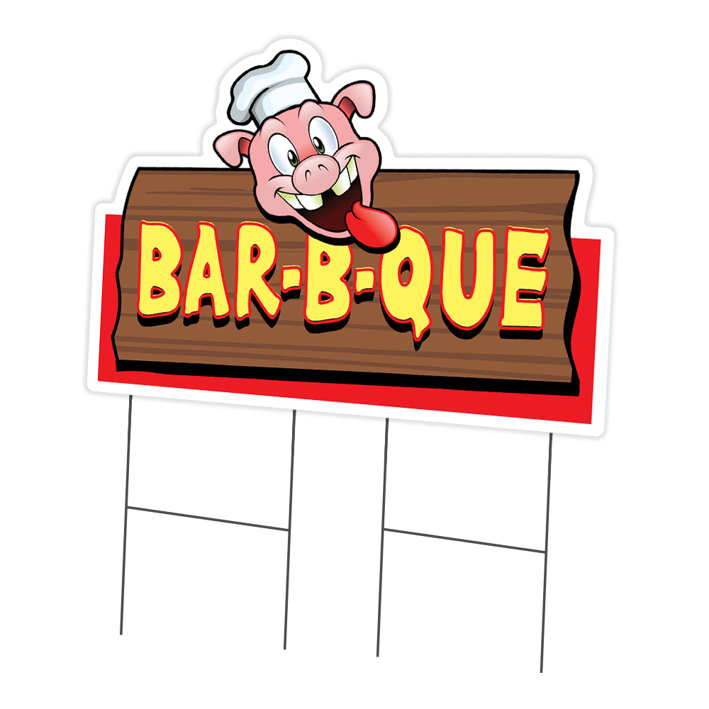 Bar-B-Que Pig Sign Die Cut