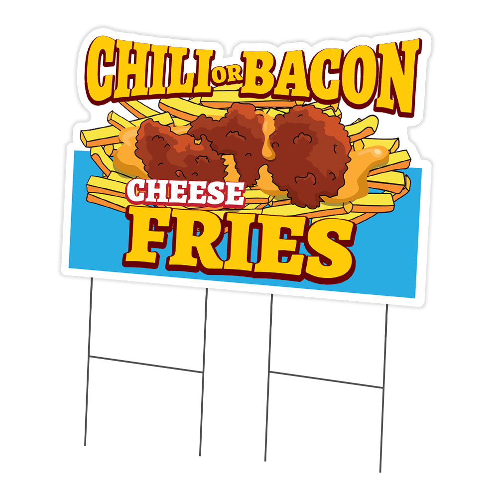 Chili Or Bacon Cheese Fries Die Cut