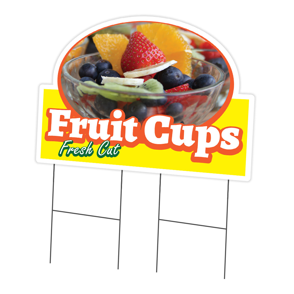 Fruit Cups Die Cut