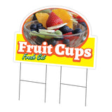 Fruit Cups Die Cut