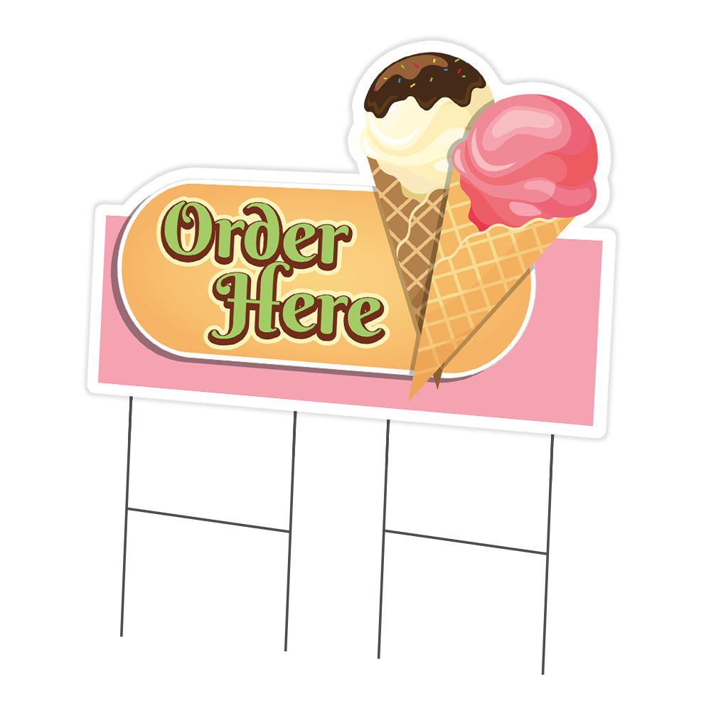 Ice Cream Order Here Die Cut
