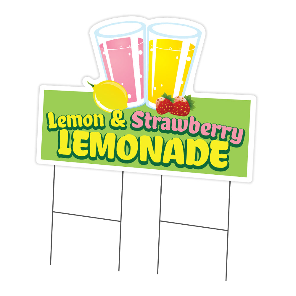 Lemon And Strawberry Lemonade Die Cut