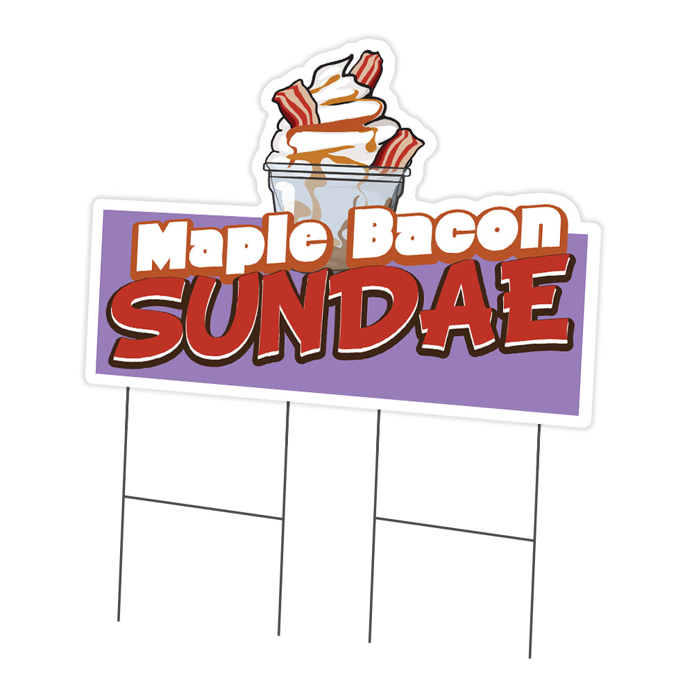 Maple Bacon Sundae Die Cut