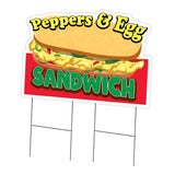 Peppers And Egg Sandwich Die Cut