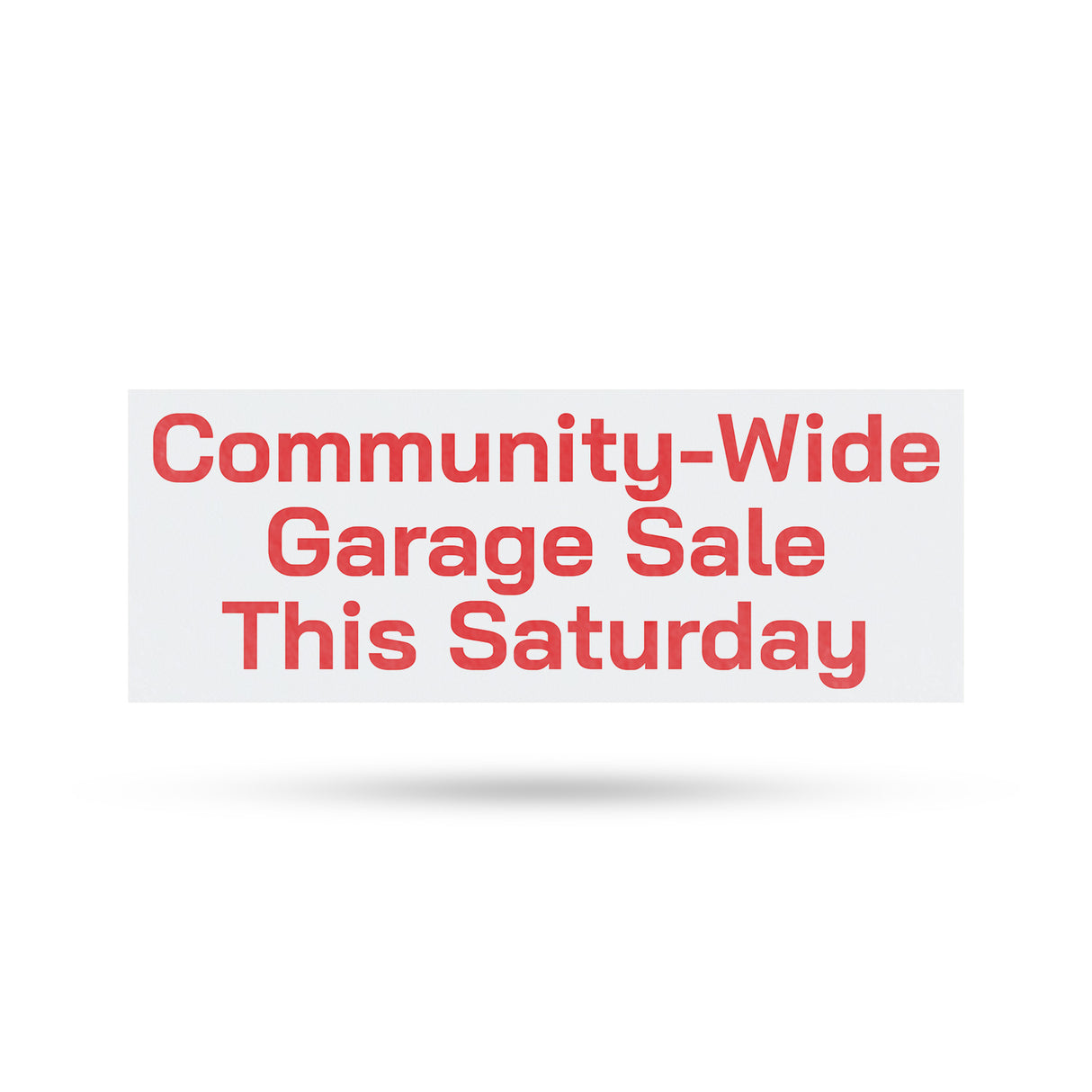 Community Wide Garage Sale This Saturday