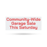 Community Wide Garage Sale This Saturday