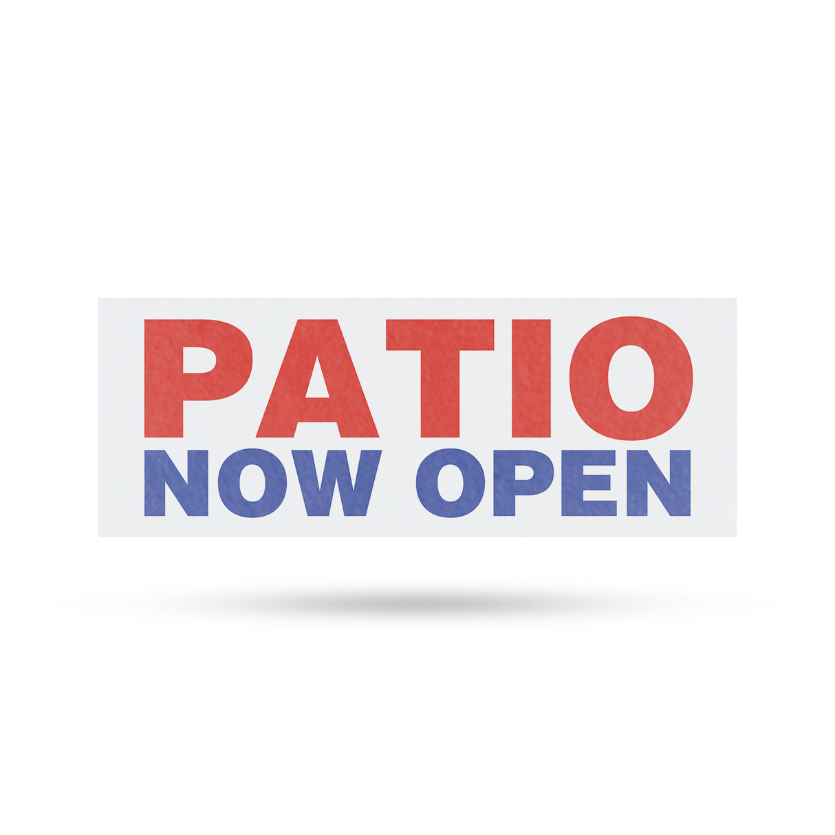 Patio Now Open