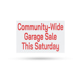 Community Wide Garage Sale This Saturday