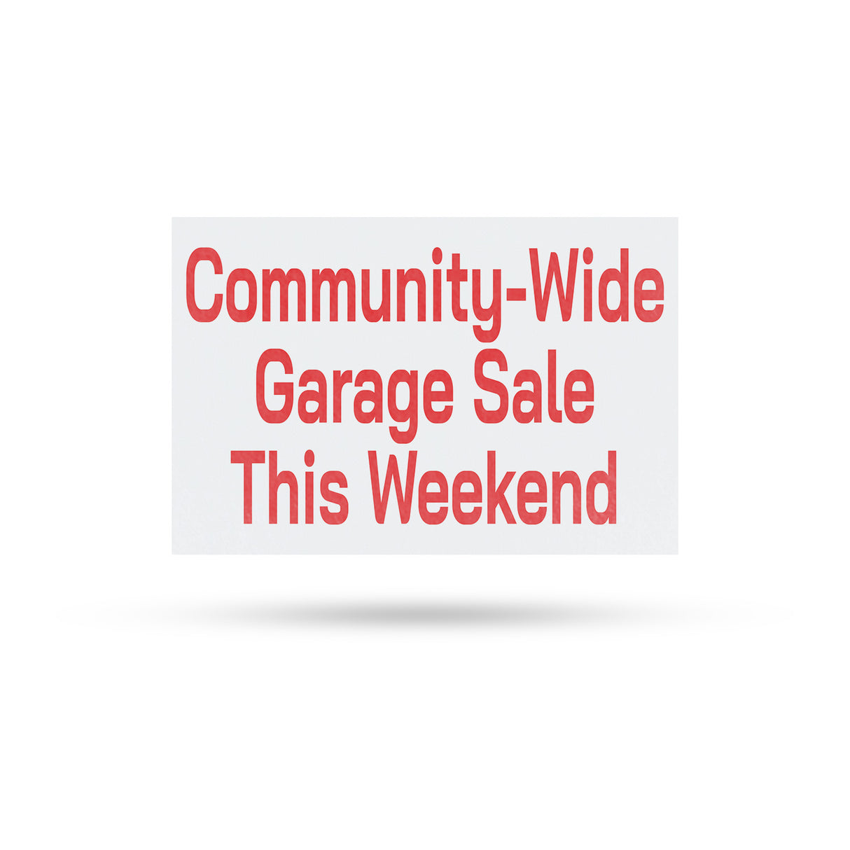 Community Wide Garage Sale This Weekend