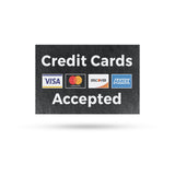 Credit Cards Accepted