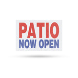 Patio Now Open