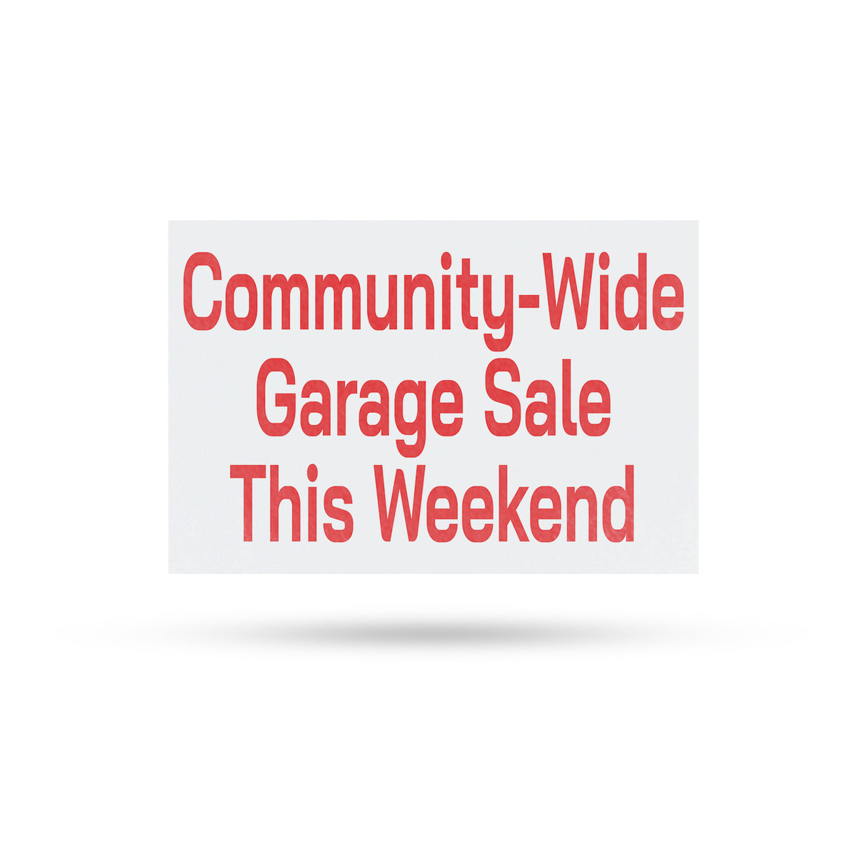 Community Wide Garage Sale This Weekend