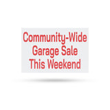Community Wide Garage Sale This Weekend