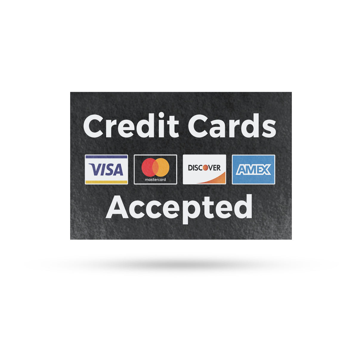 Credit Cards Accepted