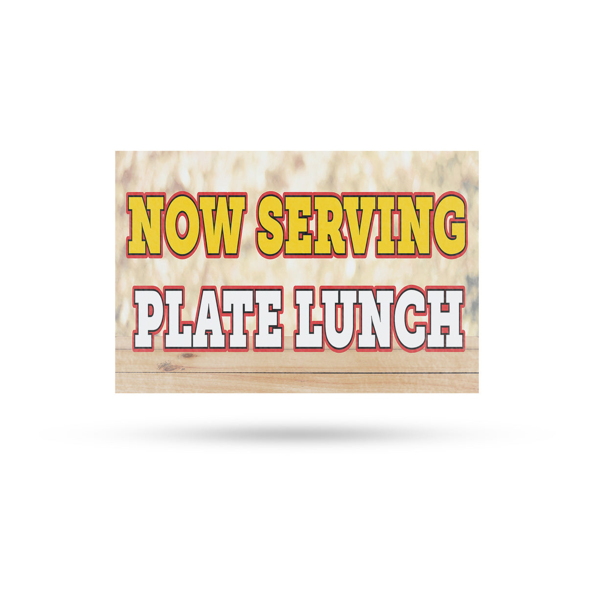 Now Serving Plate Lunch