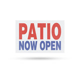 Patio Now Open