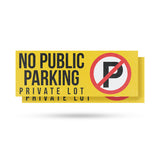 No Public Parking Private Lot