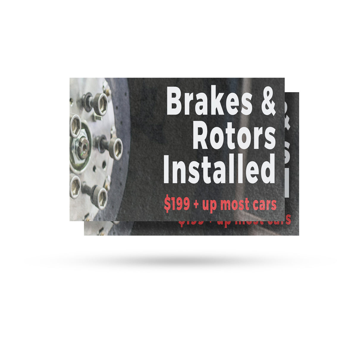 Brakes and Rotors Installed