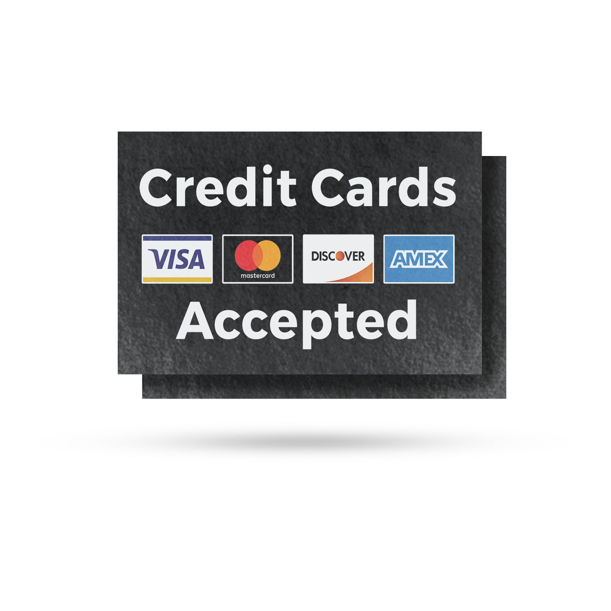 Credit Cards Accepted