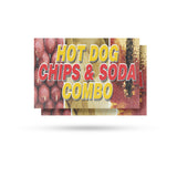 Hot Dogs Chips and Soda Combo