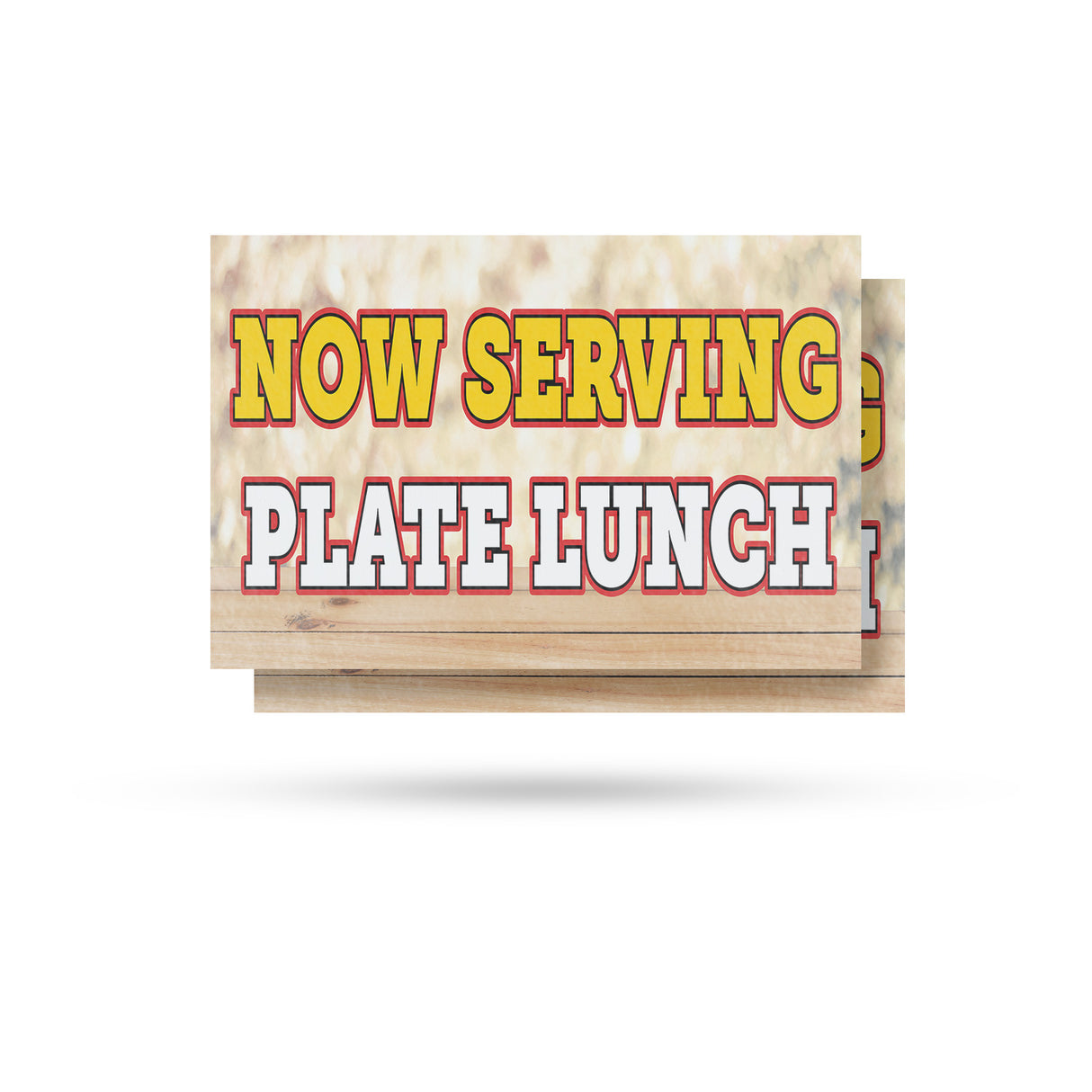 Now Serving Plate Lunch