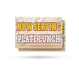 Now Serving Plate Lunch