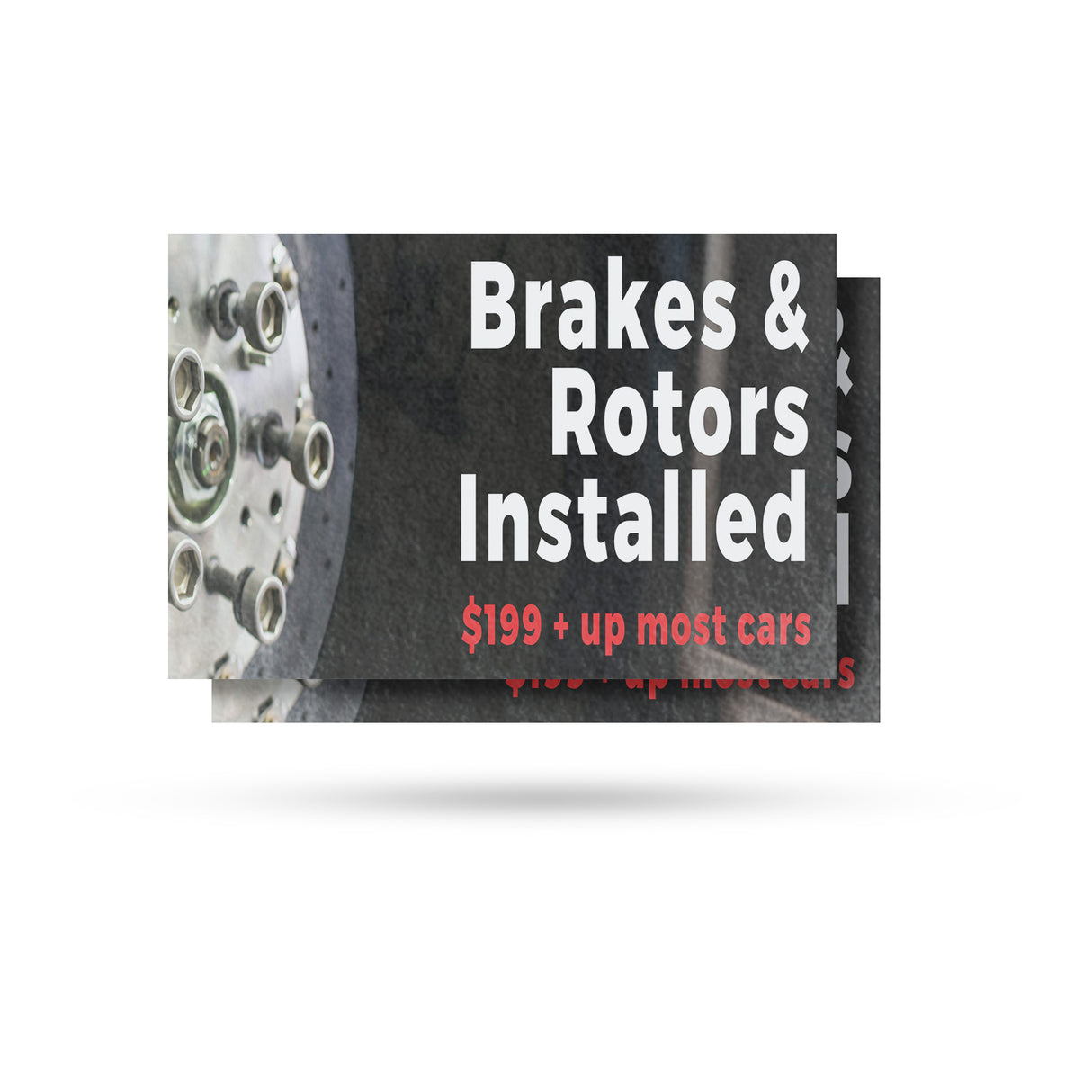 Brakes and Rotors Installed