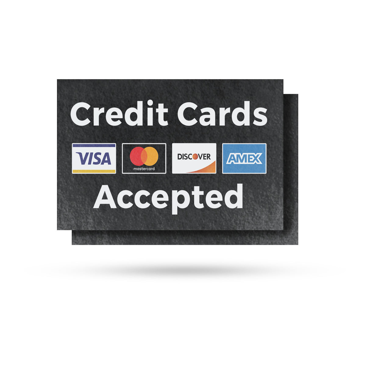 Credit Cards Accepted